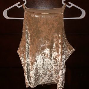 Hollister Champaign/Gold Velvet Tank